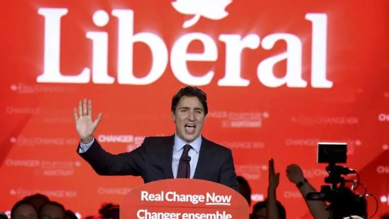 Trudeau llevó al Partido Liberal a la victoria en 2015